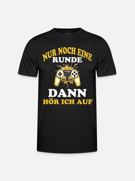Gaming Spruch Gamer Sprüche - Männer Funktions-T-Shirt - Schwarz