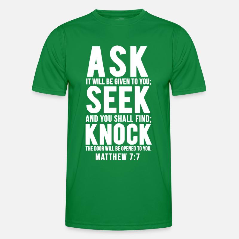 Bibel Vers Männer Funktions-T-Shirt