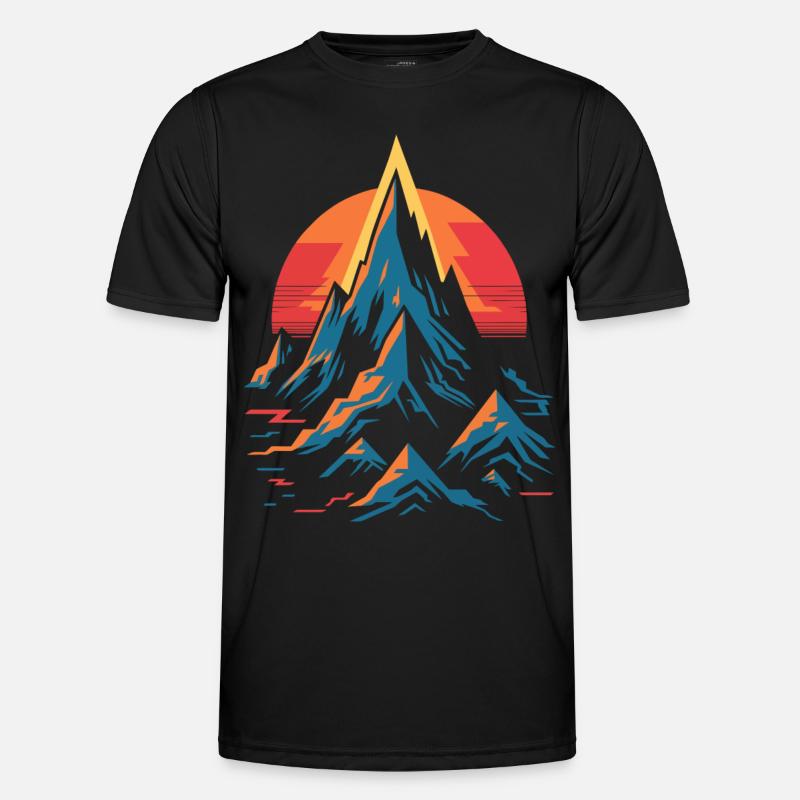 Berggipfel Männer Funktions-T-Shirt
