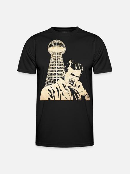 Nikola Tesla - Men's Functional T-Shirt - black