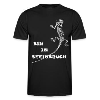 Dinosaurier, Fossilien, Paläontologe, - Männer Funktions-T-Shirt - Schwarz - Vorne - AI Model Male 178 dark (178cm)