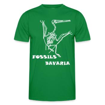 Dinosaures, fossiles, paléontologue, - T-shirt sport Homme - vert - Devant - AI Model Male 178 dark (178cm)