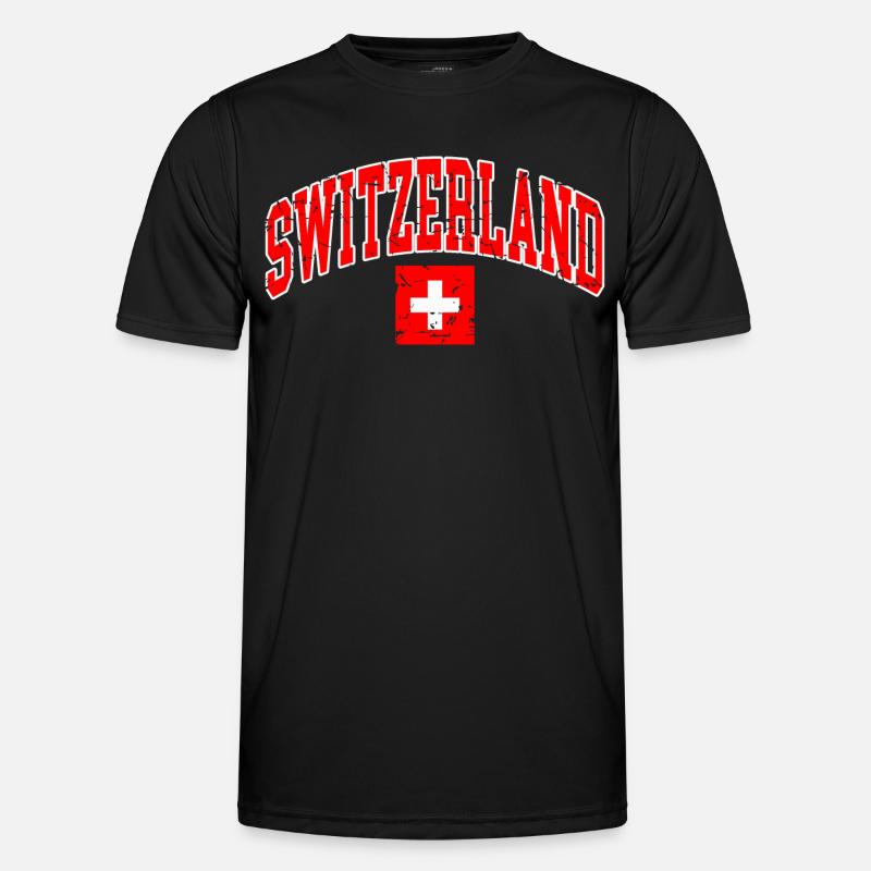 Switzerland - Men's Functional T-Shirt - black