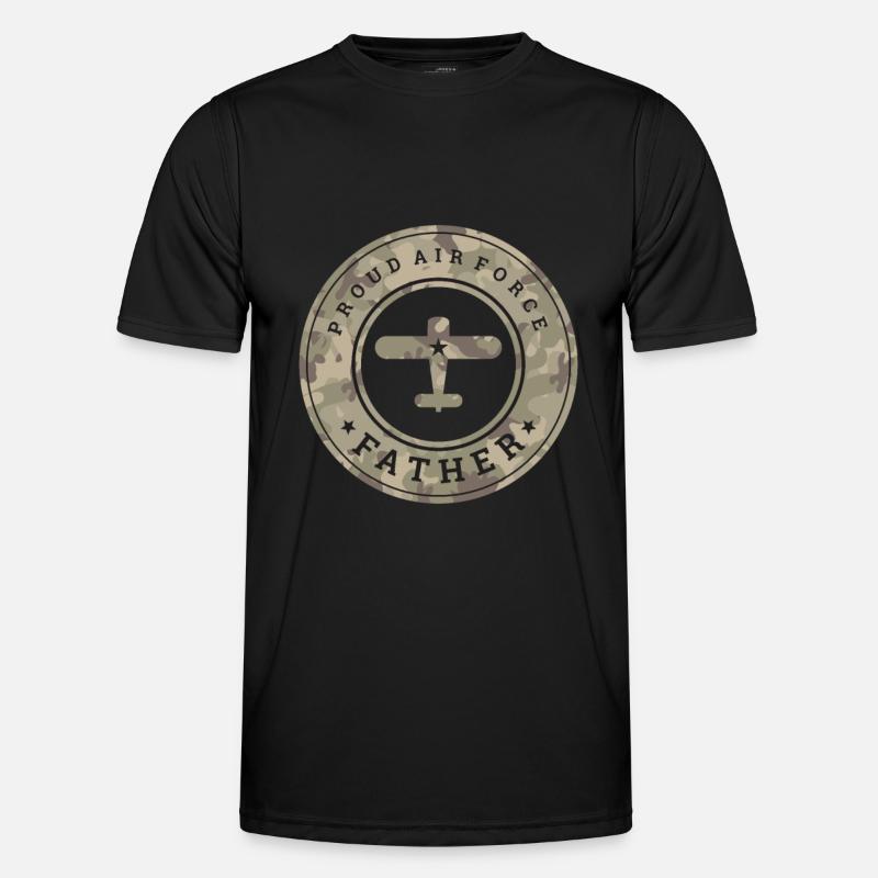 Luftwaffe Airforce - Männer Funktions-T-Shirt - Schwarz