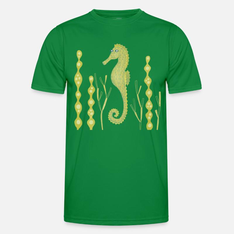 Seepferdchen Männer Funktions-T-Shirt