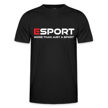 Esport Online Gaming Gamer - Men's Functional T-Shirt - black - Front - AI Model Male 178 dark (178cm)