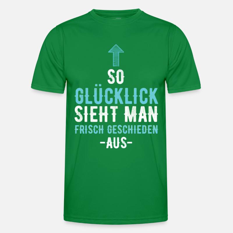 Geschieden Scheidung Glücklicher Single Ex Ehe Männer Funktions-T-Shirt