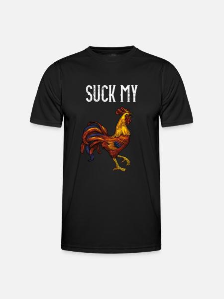 Suce ma bite - T-shirt sport Homme - noir