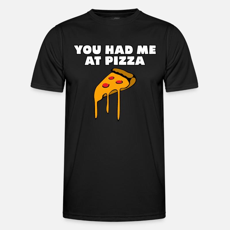 Pizza Männer Funktions-T-Shirt
