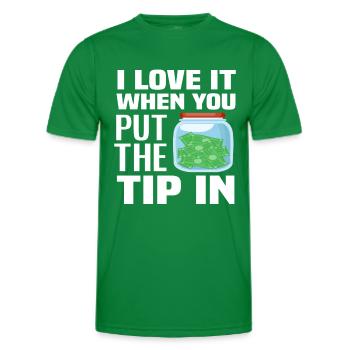 Bartender Tip Waiter Gift - Men's Functional T-Shirt - kelly green - Front - AI Model Male 178 dark (178cm)