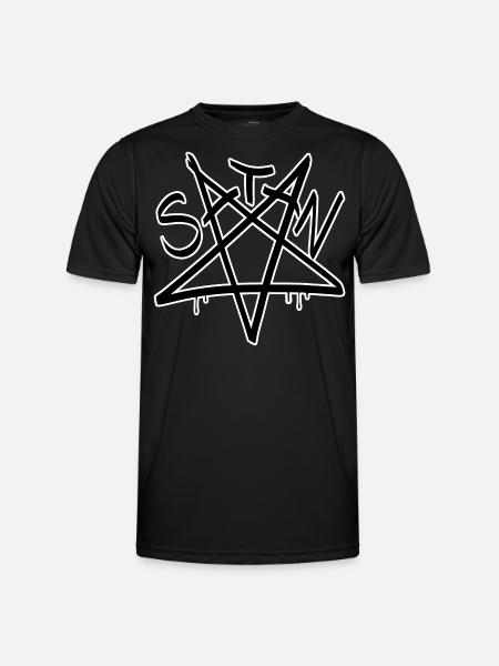 Étoile de Satan Pentagramme inversé - T-shirt sport Homme - noir