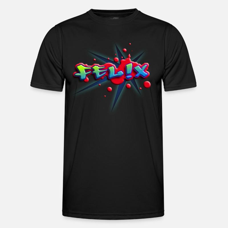 felix_c_012014 - Männer Funktions-T-Shirt - Schwarz