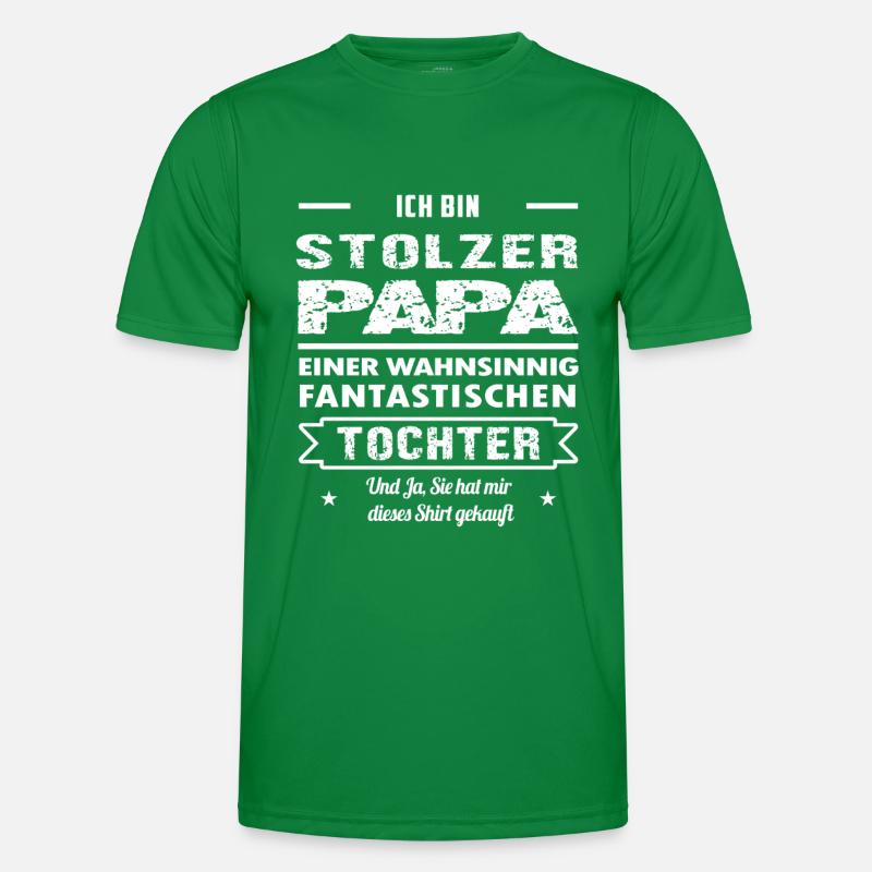 Ich bin Stolzer Papa Männer Funktions-T-Shirt