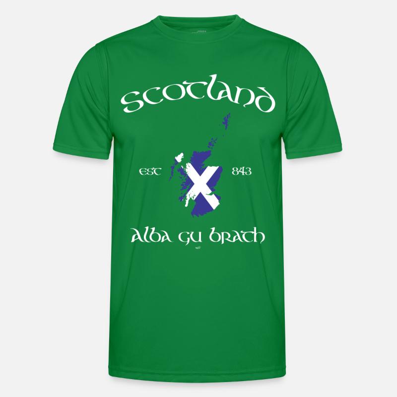 Scotland Map Flag T-shirt sport Homme
