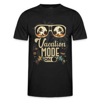 Urlaubsmodus Sommer Ferien Arbeit Abschlussfahrt - Männer Funktions-T-Shirt - Schwarz - Vorne - AI Model Male 178 dark (178cm)