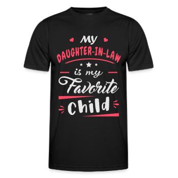 Meine Schwiegertochter ist mein Lieblingskind - Männer Funktions-T-Shirt - Schwarz - Vorne - AI Model Male 178 dark (178cm)
