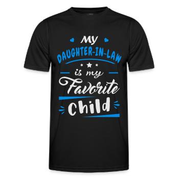 Meine Schwiegertochter ist mein Lieblingskind - Männer Funktions-T-Shirt - Schwarz - Vorne - AI Model Male 178 dark (178cm)