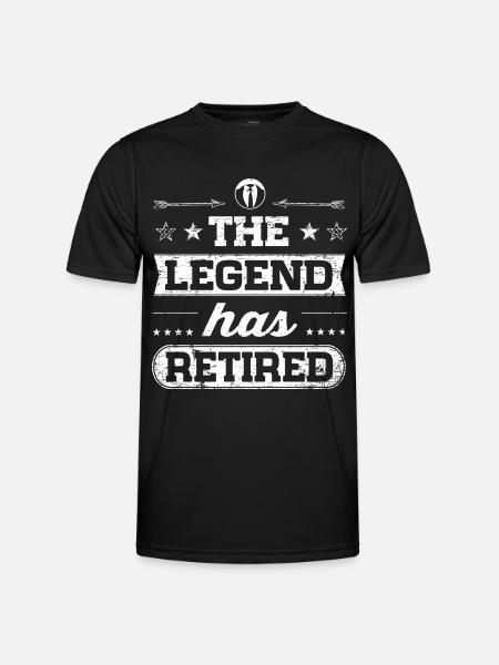 The Legend Has Retired - T-shirt sport Homme - noir