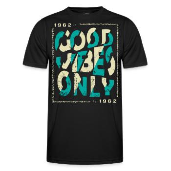 1962 Birthday 1962 Vintage 1962 Gift 1962 - Men's Functional T-Shirt - black - Front - AI Model Male 178 dark (178cm)