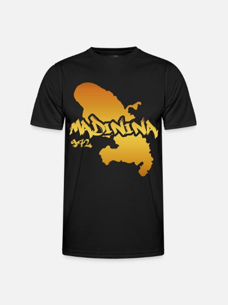 Madinina 972 gold design - T-shirt sport Homme - noir
