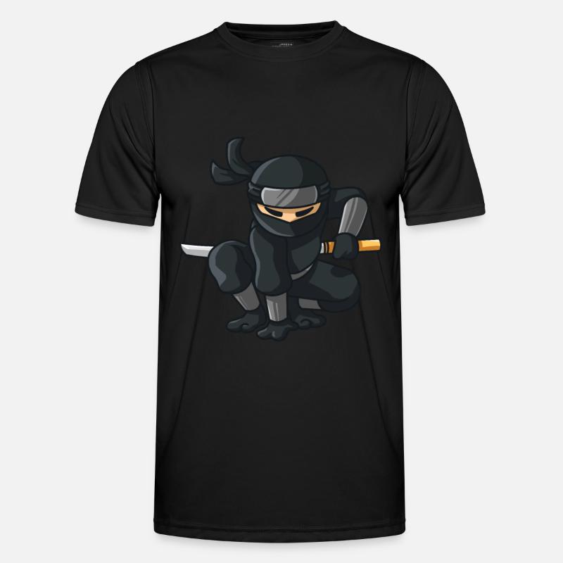 Ninja mit Katana Männer Funktions-T-Shirt