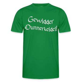 Gewidder Dunnerkeidel / Gewitter donner keil - Männer Funktions-T-Shirt - Kelly Green - Vorne - AI Model Male 178 dark (178cm)