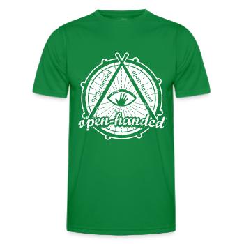 Open-Handed - Männer Funktions-T-Shirt - Kelly Green - Vorne - AI Model Male 178 dark (178cm)
