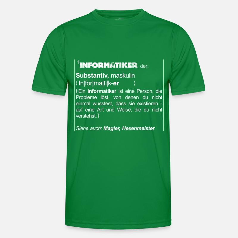 Informatiker Lexikon Männer Funktions-T-Shirt