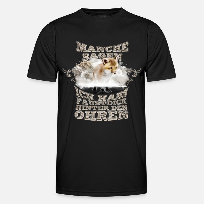 fuchs faustdick bengel - Männer Funktions-T-Shirt - Schwarz