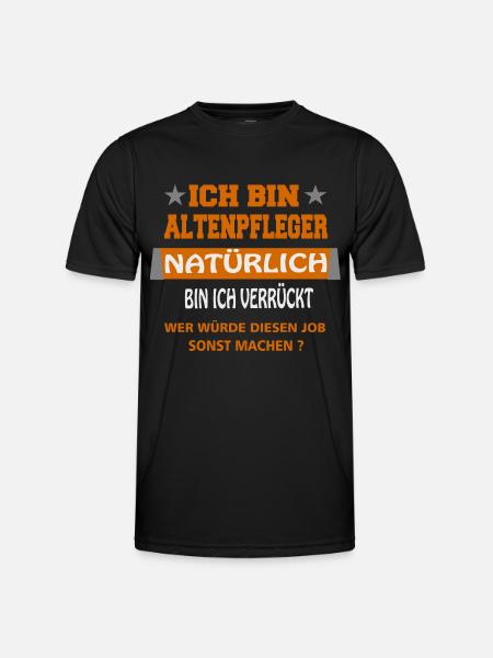 Altenpfleger - Männer Funktions-T-Shirt - Schwarz