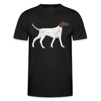 Pointers run - T-shirt sport Homme - noir - Devant - AI Model Male 178 dark (178cm)