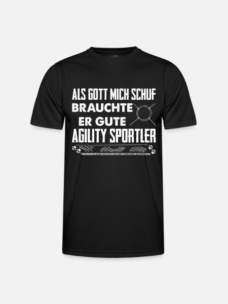AgiSportler - Männer Funktions-T-Shirt - Schwarz