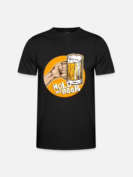 bière - T-shirt sport Homme - noir