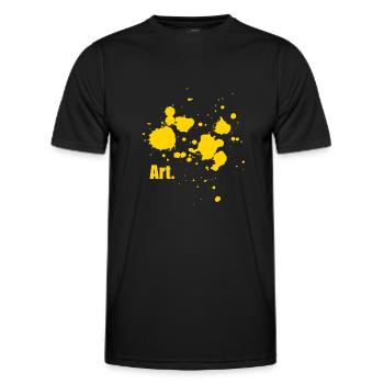 art - T-shirt sport Homme - noir - Devant - AI Model Male 178 dark (178cm)