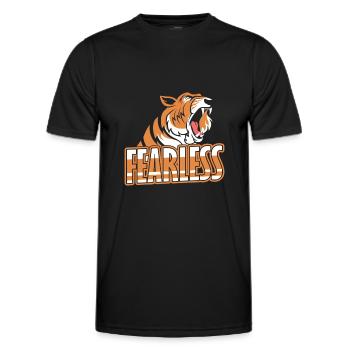 tigre - T-shirt sport Homme - noir - Devant - AI Model Male 178 dark (178cm)