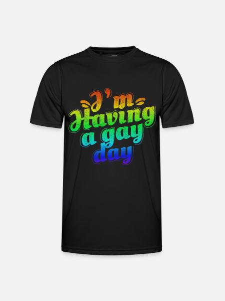 LGBT Lesbian Pride - Men's Functional T-Shirt - black