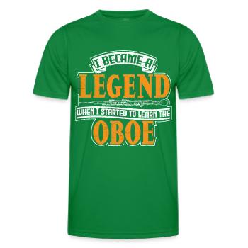 Oboe Instrument Orchester - Men's Functional T-Shirt - kelly green - Front - AI Model Male 178 dark (178cm)