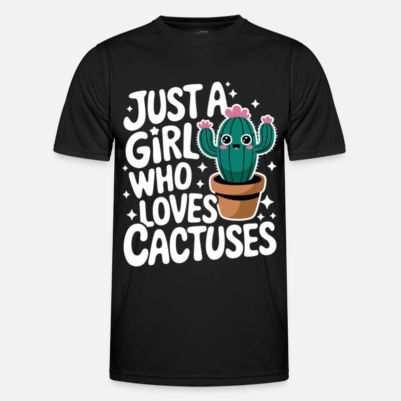 Cactus Cacti Desert Plant - Men's Functional T-Shirt - black