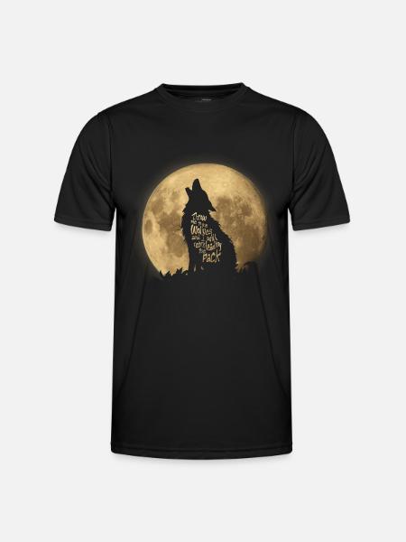 Throw me to the Wolves - Men's Functional T-Shirt - black