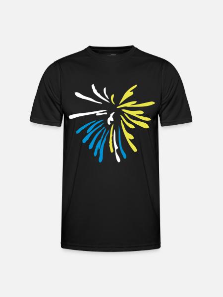 artistic musical fire - Men's Functional T-Shirt - black