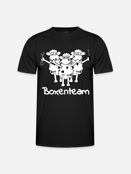 boxenteam_text_w_3f - Men's Functional T-Shirt - black