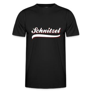 Schnitzel - Männer Funktions-T-Shirt - Schwarz - Vorne - AI Model Male 178 dark (178cm)