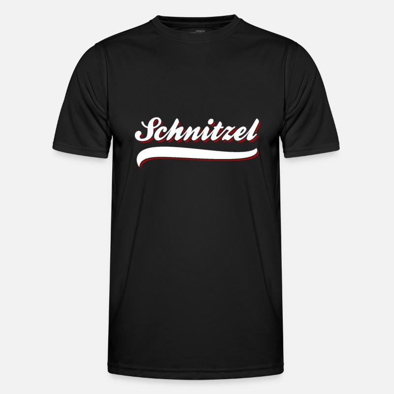 Schnitzel - Männer Funktions-T-Shirt - Schwarz