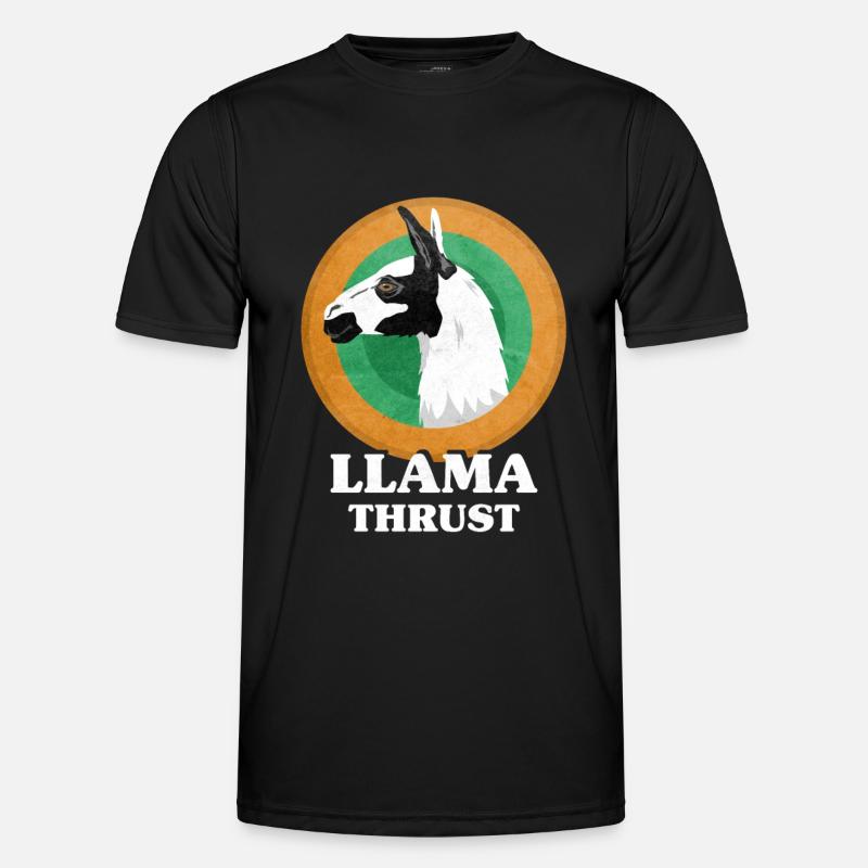 Llamathrust Llama Lama Thrust - T-shirt sport Homme - noir