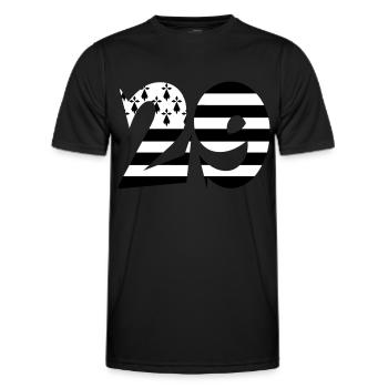 29 Britannien Flagge - Männer Funktions-T-Shirt - Schwarz - Vorne - AI Model Male 178 dark (178cm)