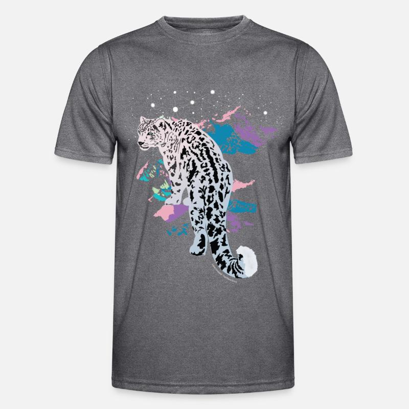 Léopard des neiges T-shirt sport Homme