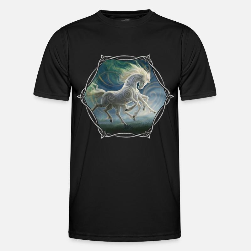 Sleipnir - Männer Funktions-T-Shirt - Schwarz