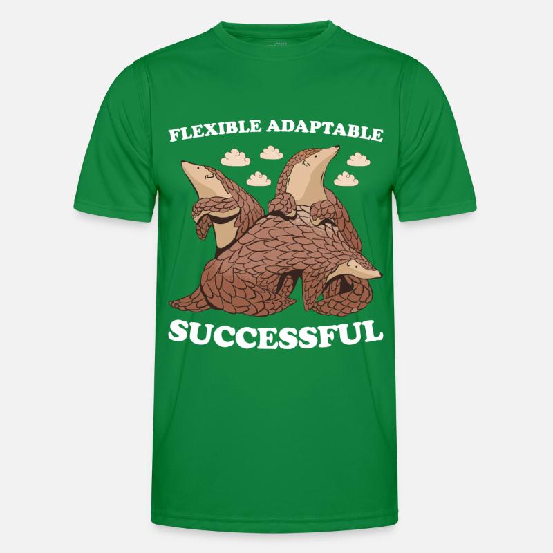 Flexible Adaptable Successful Pangolin Männer Funktions-T-Shirt