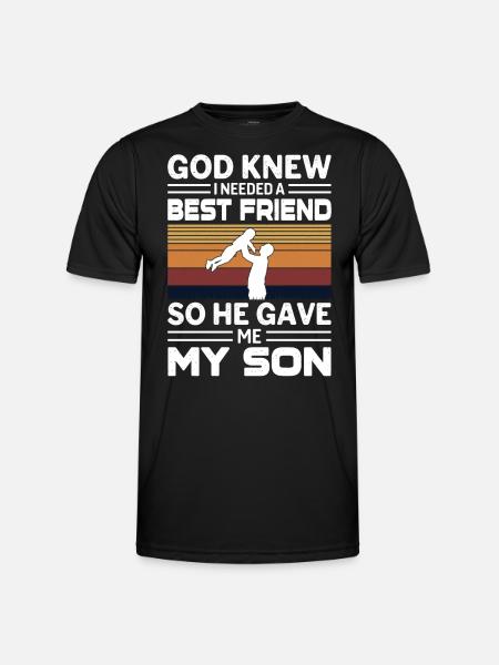 My Best Friend My Son - Men's Functional T-Shirt - black