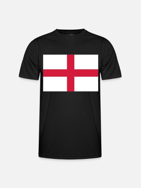 england flag - Men's Functional T-Shirt - black
